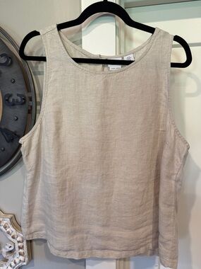 Halston Linen blouse size XL